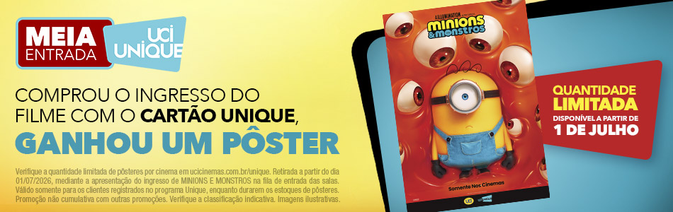MINI POSTER UNIQUE - MINIONS E MONSTROS