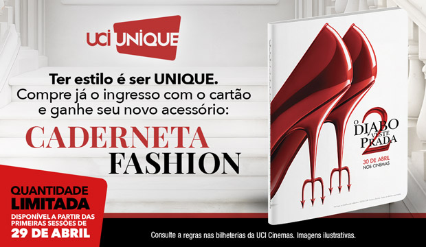 CADERNETA UNIQUE O DIABO VESTE PRADA 2