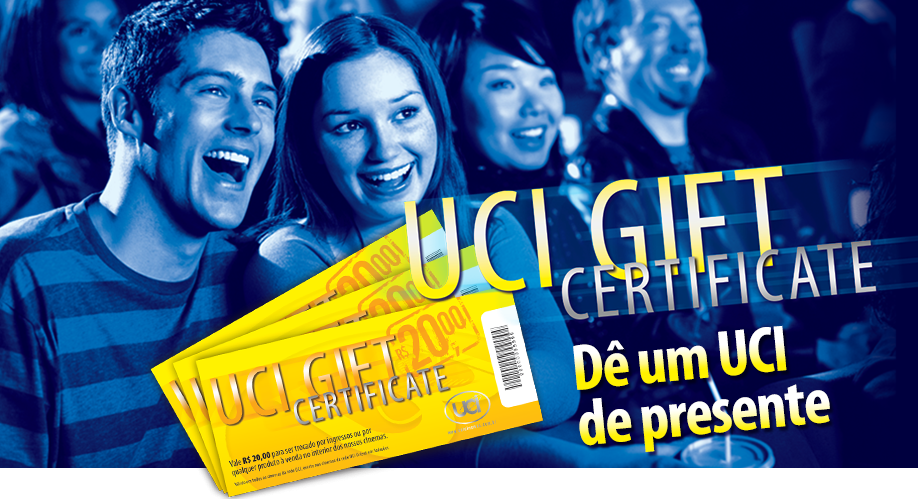 UCI GIFT Certificate - Dê um UCI de presente